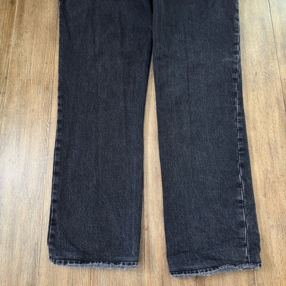 Abercrombie & Fitch The 90s Straight Leg Ultra high Rise Jeans 26 Black - Picture 11 of 12